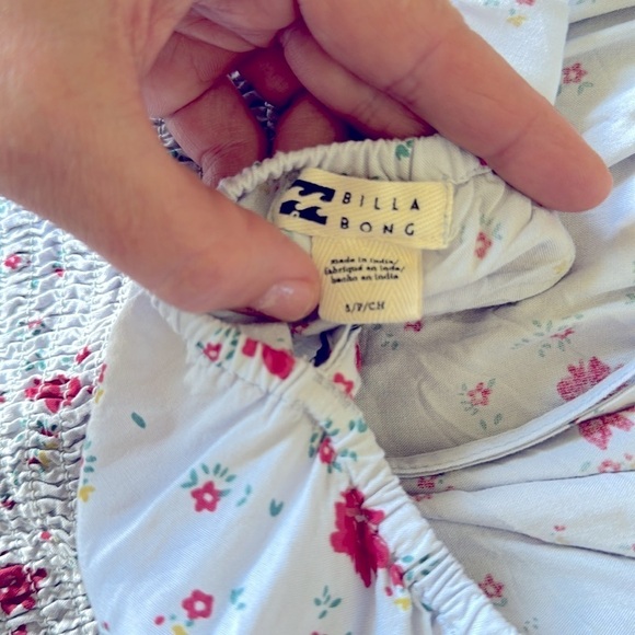 Billabong floral crop top camisole tank top small - Picture 4 of 7